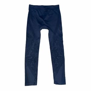 Motherhood Maternity Leggings Gray LacePrint sz L